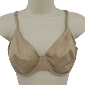 Victorias Secret 34DD Biofit Unlined Full Coverage Bra Beige Underwire Women